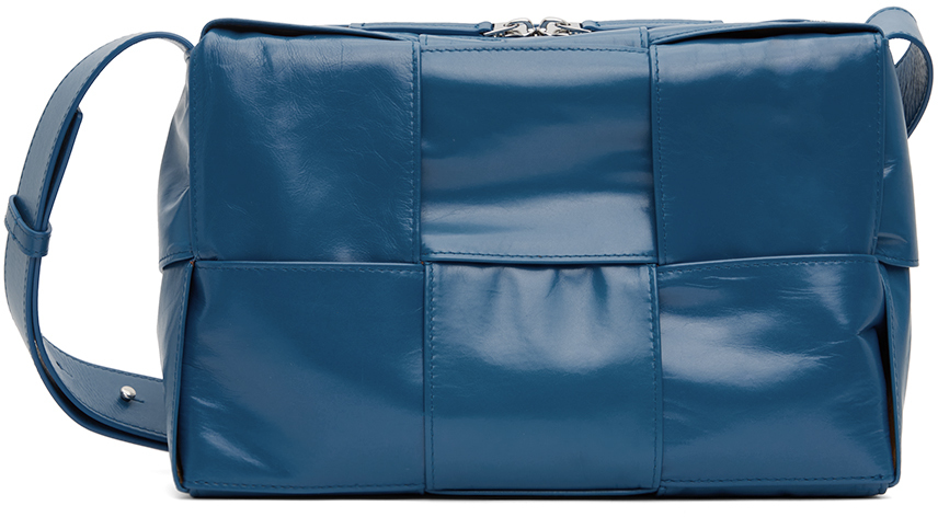 Bottega Veneta Blue Medium Arco Camera Bag In 4424-deep Pacific