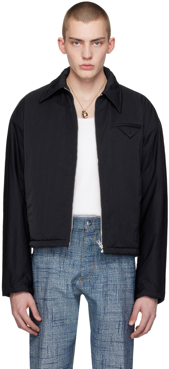Manteau Jacquard Rembourré Noir M&S Per Una - Taille 18 - Neuf Sans étiquette - 100% Neuf Jamais Porté