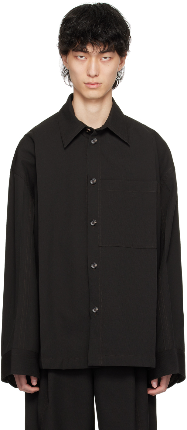 Bottega Veneta Black Patch Pocket Shirt In 2016 Fondant