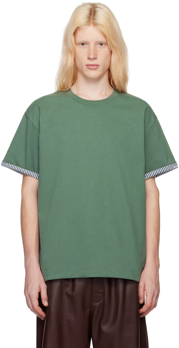 Green Double-Layer T-Shirt