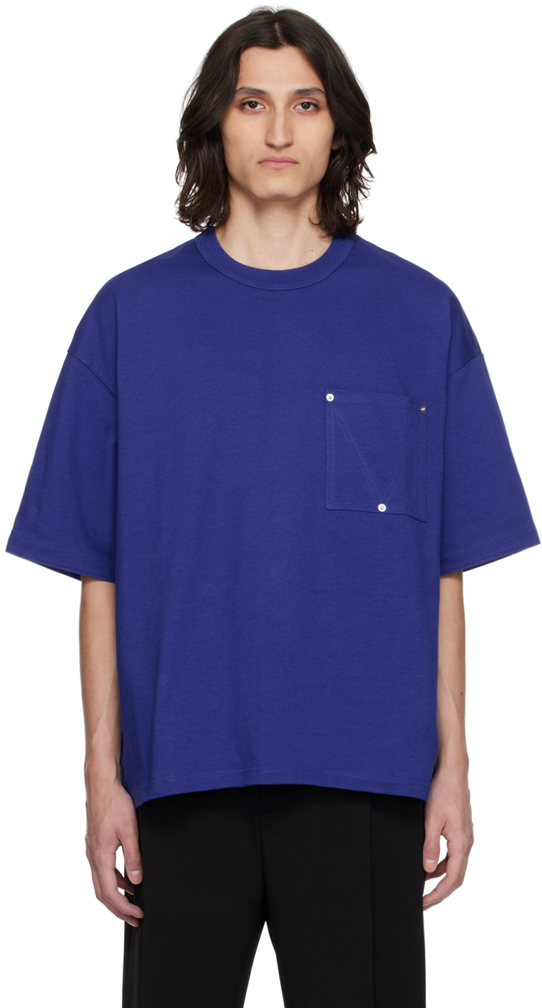 Bottega Veneta Blue Relaxed T-shirt In 4060 Klein Blue