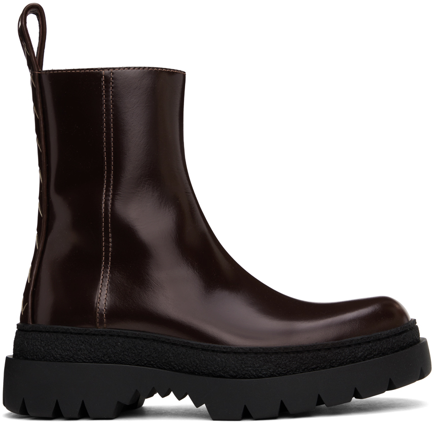 Bottega Veneta Bounce boots for Men - Brown in KSA