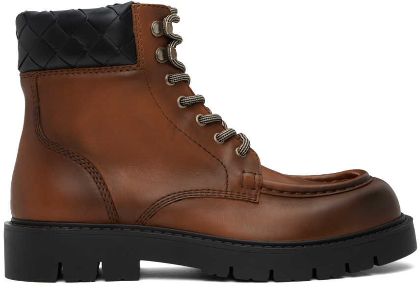 Brown Haddock Lace-Up Boots