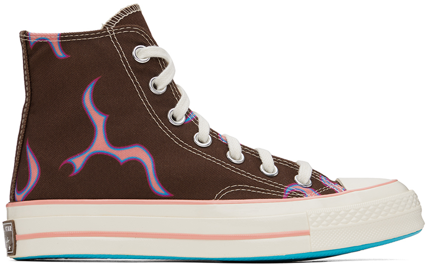 CONVERSE BROWN GOLF WANG EDITION CHUCK 70 SNEAKERS