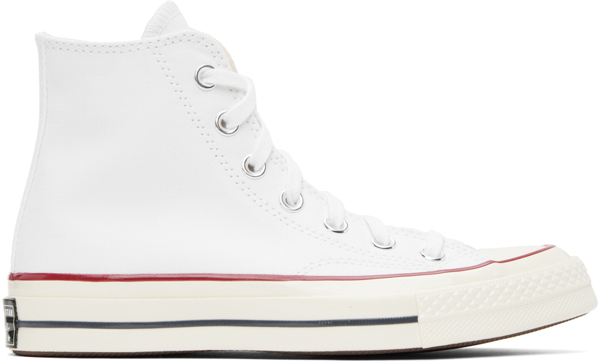 Converse White Chuck 70 Sneakers In White/garnet/egret