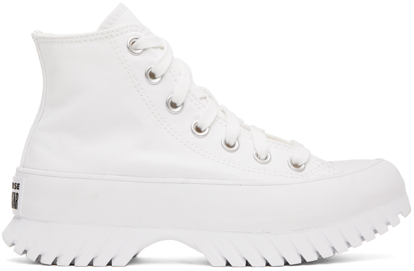 Shop Converse White Chuck Taylor All Star Lugged 2.0 Sneakers In White/egret/black