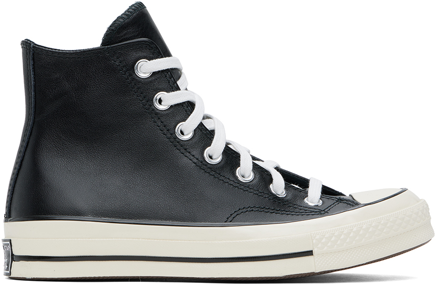 Black Chuck 70 Leather High Top Sneakers