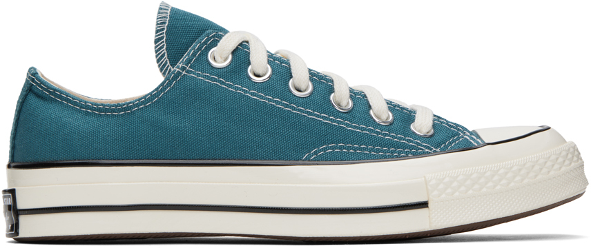 Converse Blue Chuck 70 Sneakers In Teal Universe/egret/