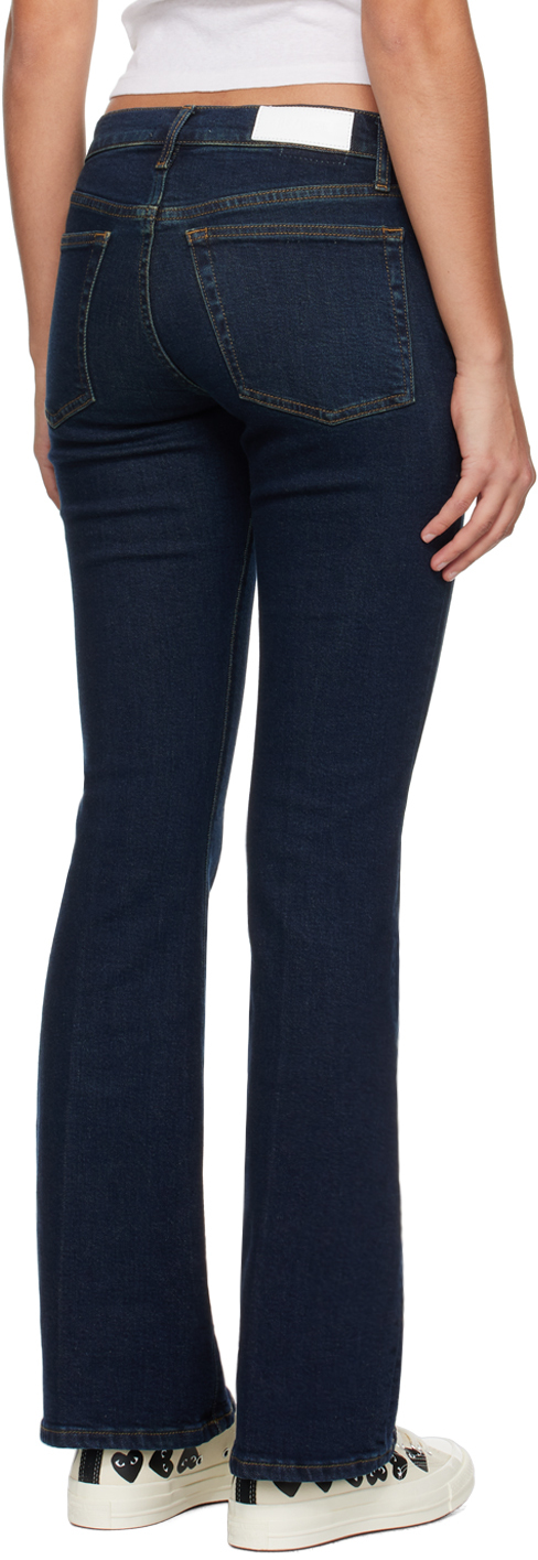 Re/done Blue Baby Boot Jeans In Tinty Rinse