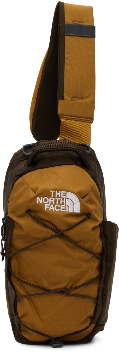 Shop The North Face Brown Borealis Sling Backpack In Yol Timber Tan/demit