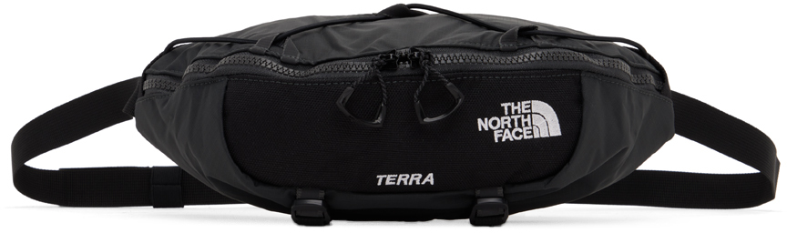 Shop The North Face Black Terra Lumbar 3l Belt Bag In Mn8 Asphalt Grey/tnf