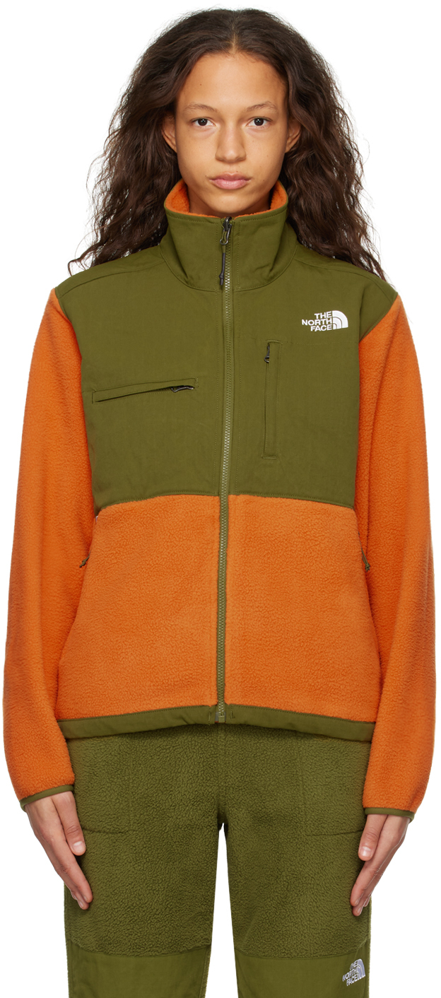 The North Face Orange & Green Denali Jacket In Ro2 Desert Rust/fore