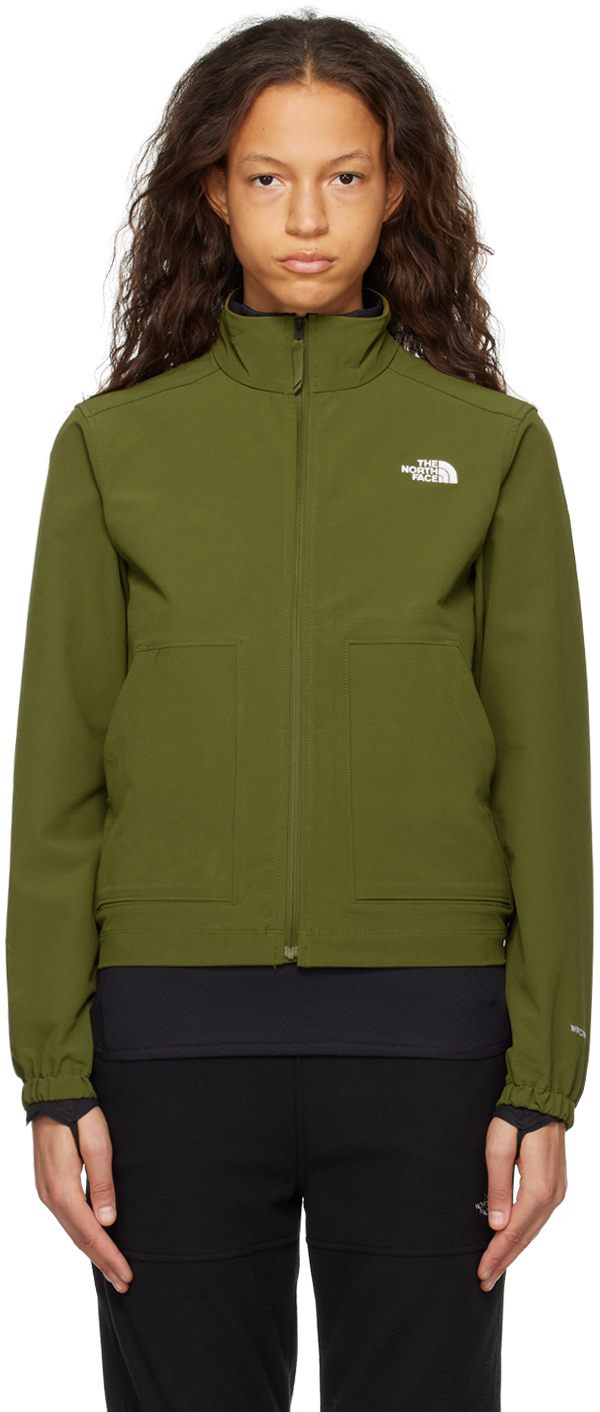 The North Face Khaki Willow Jacket In Pib Forest Olive