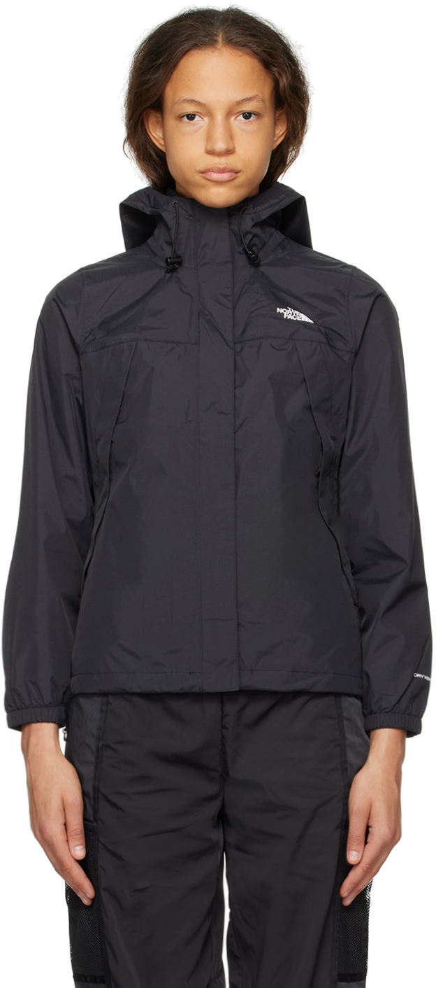 The North Face Black Antora Jacket In Jk3 Tnf Black