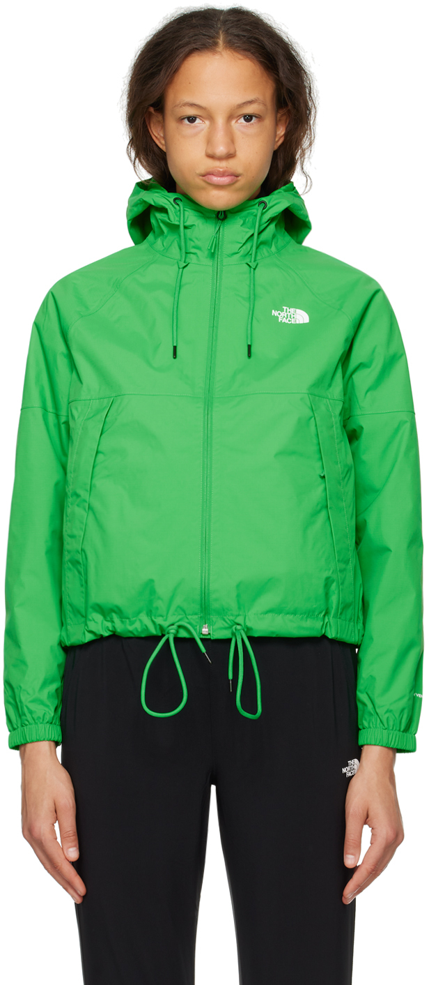 Shop The North Face Green Antora Rain Jacket In Po8 Optic Emerald