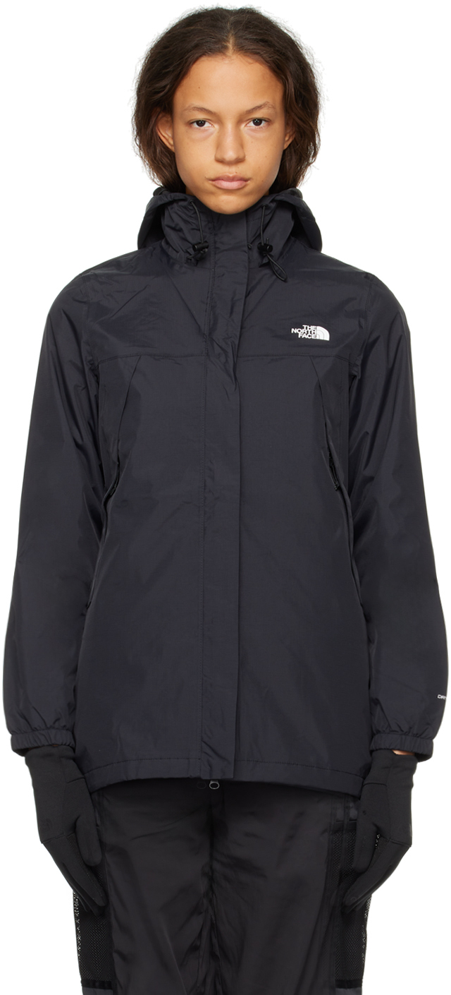 The North Face Black Antora Jacket In Jk3 Tnf Black