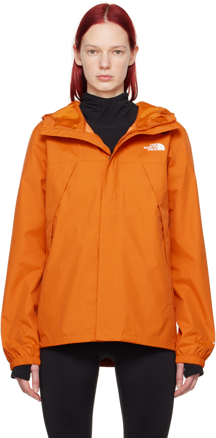 The North Face Orange Antora Rain Jacket In Pco Desert Rust