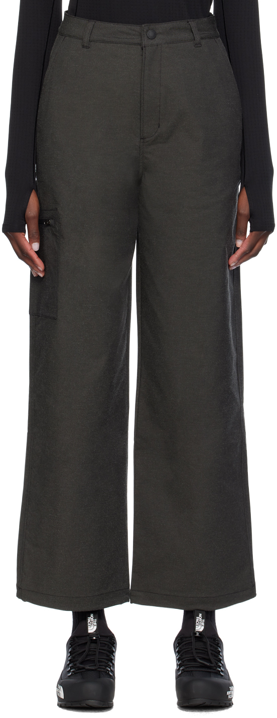 Shop The North Face Gray Tek Trousers In Jk3 Tnf Black