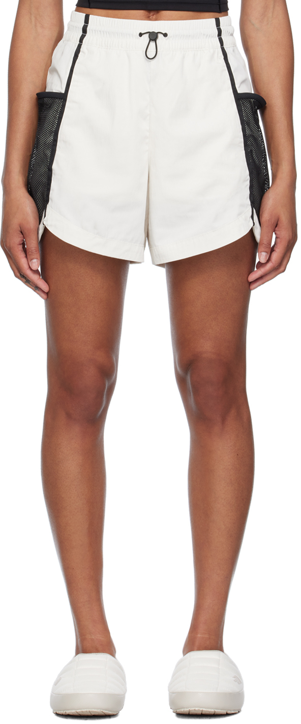 Shop The North Face Off-white 2000 Mountain Light Wind Shorts In Qli White Dune