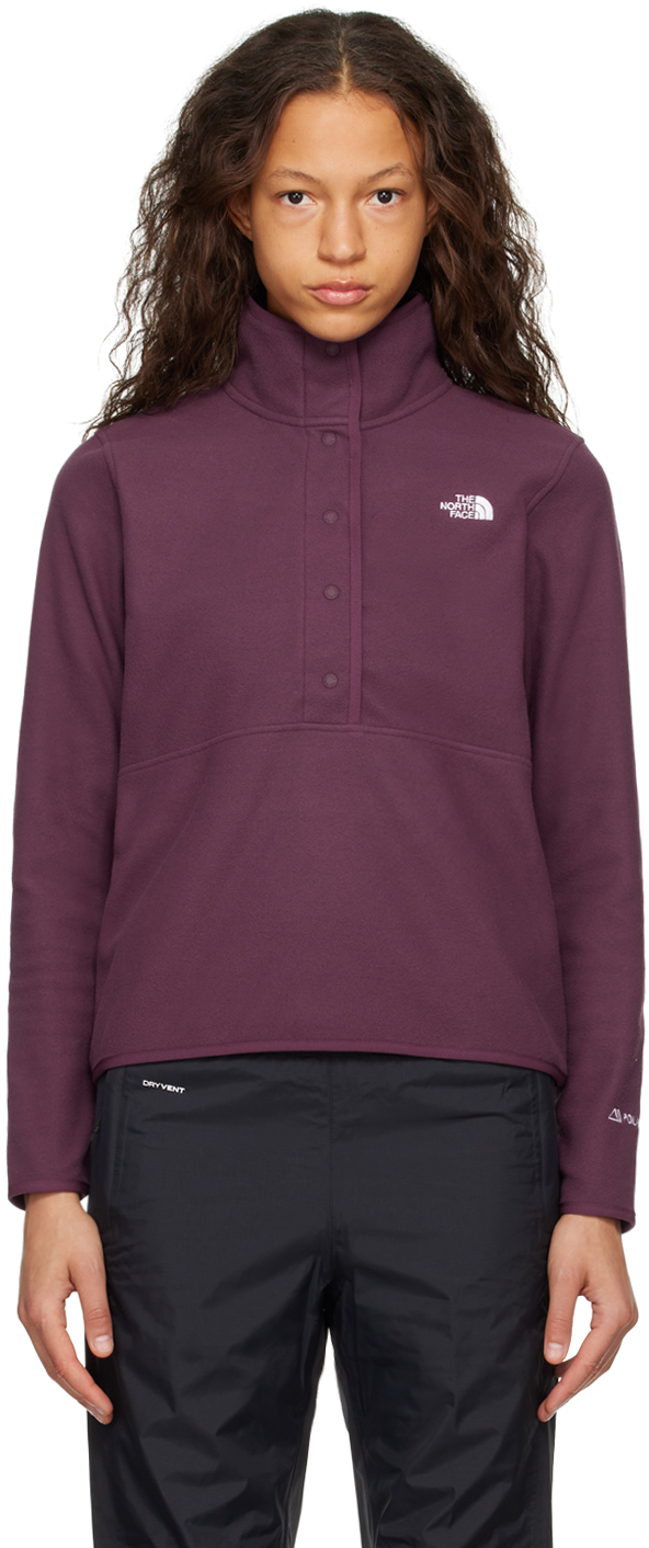 The North Face Purple Alpine Sweater In V6v Black Currant Pu