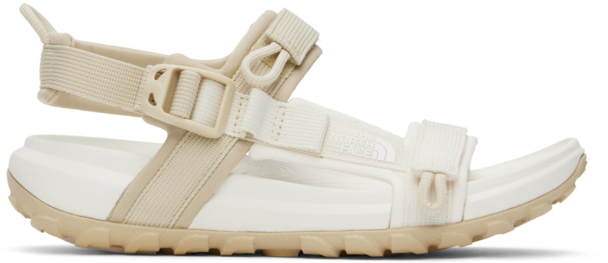 The North Face Off-white Explore Camp Sandals In Tob White Dune/grave