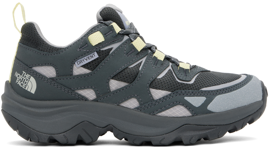 The North Face Gray Hedgehog 3 Sneakers In 0zp Asphalt Grey/mel