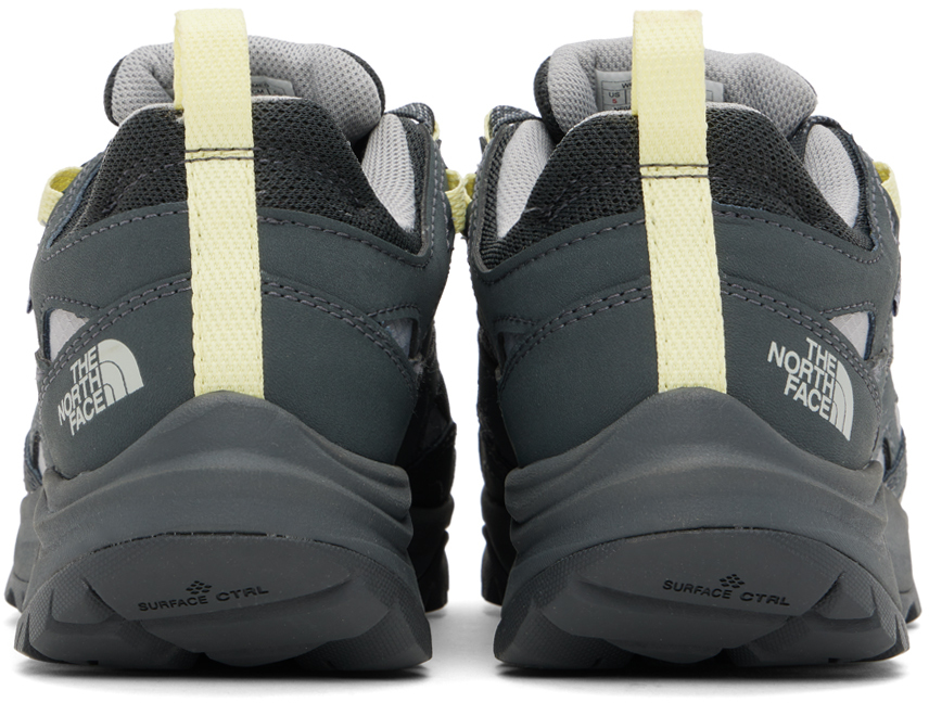 The North Face Gray Hedgehog 3 Sneakers In 0zp Asphalt Grey/mel