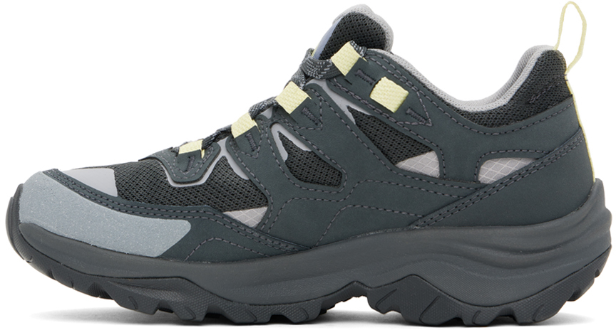 The North Face Gray Hedgehog 3 Sneakers In 0zp Asphalt Grey/mel
