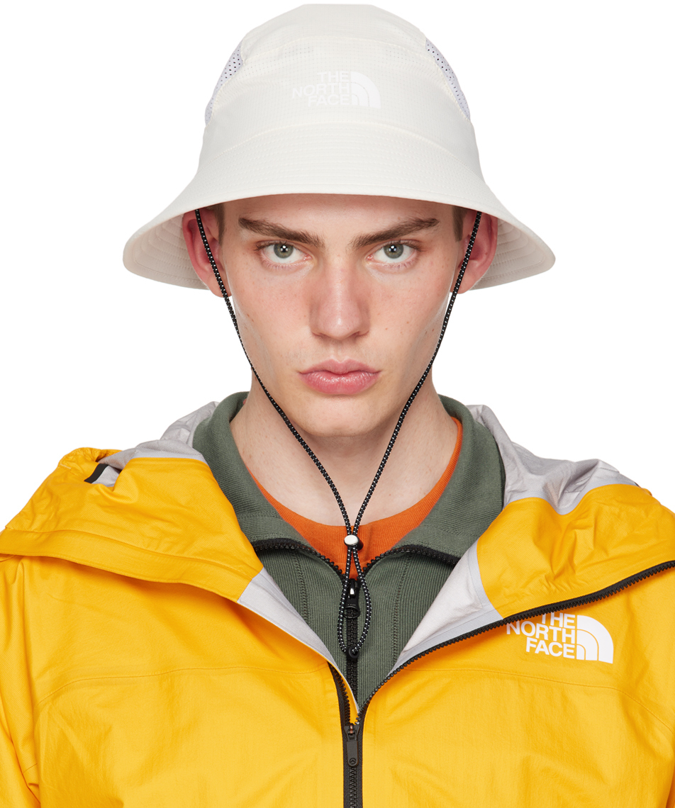 Shop The North Face Off-white Summer Light Run Bucket Hat In Qli White Dune