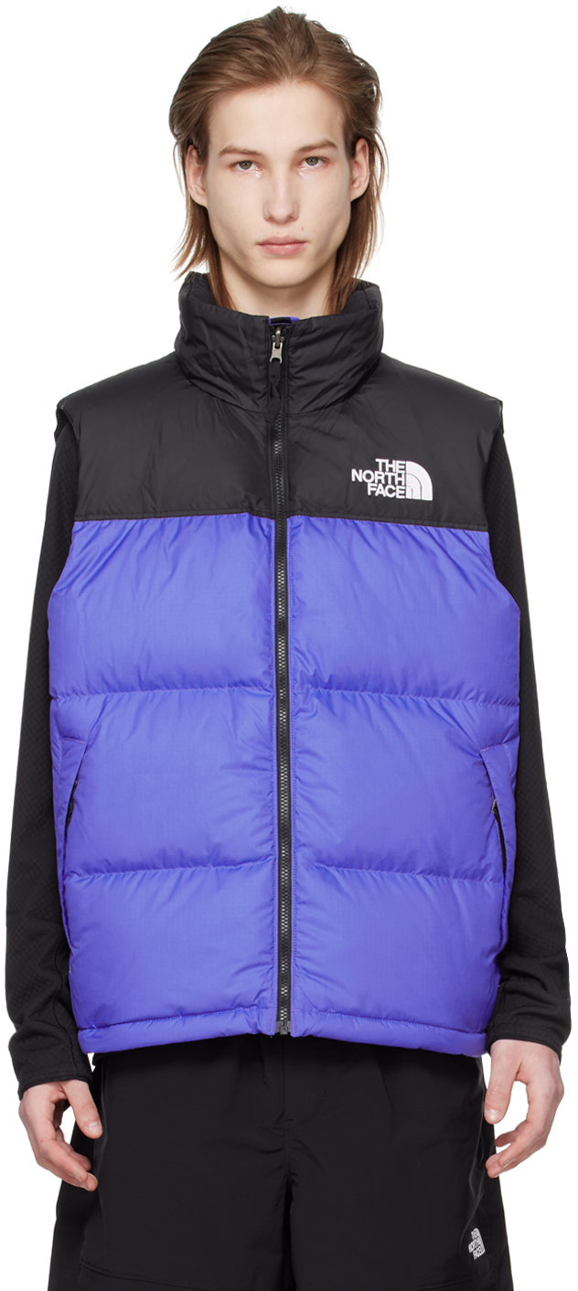 Shop The North Face Blue 1996 Retro Nuptse Down Vest In Qbo Solar Blue