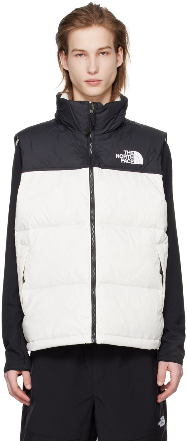 White 1996 Retro Nuptse Down Vest