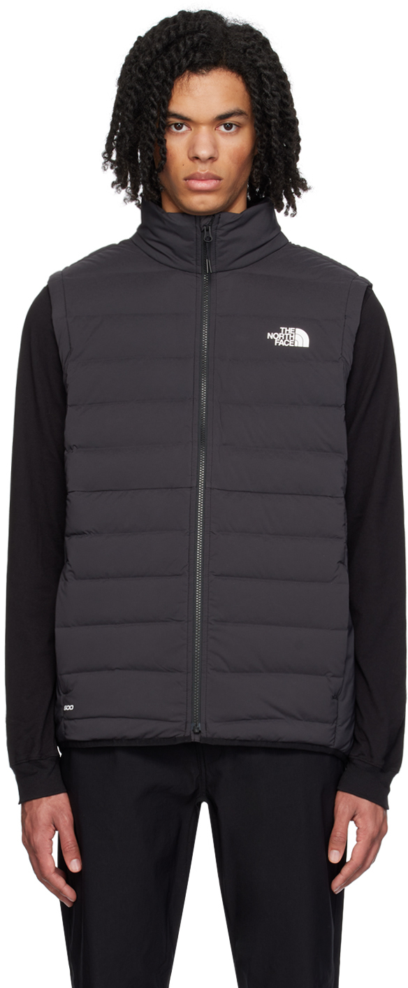 The North Face Black Belleview Down Waistcoat In Jk3 Tnf Black