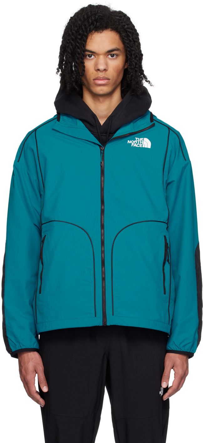 The North Face Blue Whistle Jacket In P6o Sapphire Slate