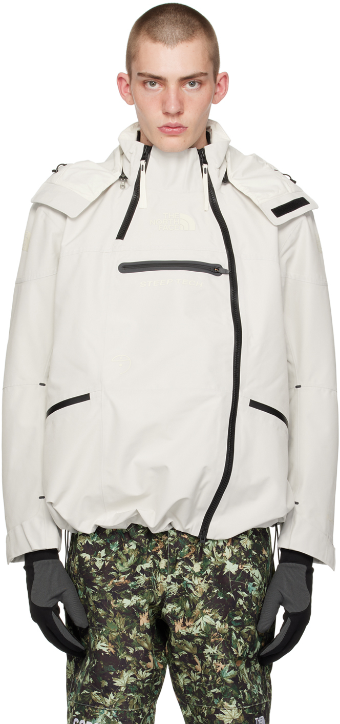 The North Face Off-white Rmst Steep Tech Jacket In White Dune