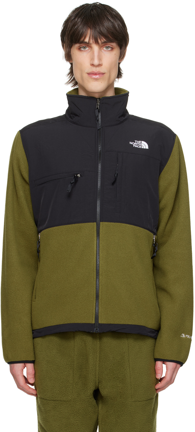 The North Face Black & Khaki Denali Jacket In Pib Forest Olive