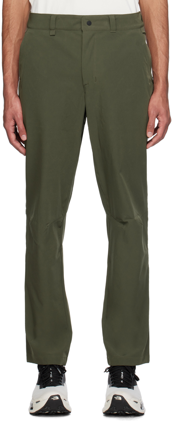 The North Face Khaki Paramount Trousers In 21l New Taupe Green