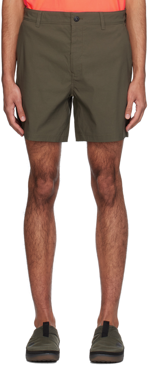 Khaki Sprag Shorts