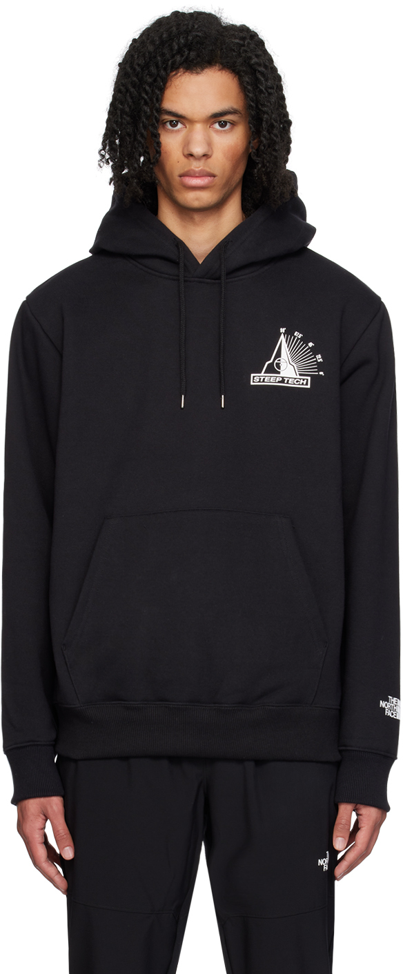 The North Face Black Heavyweight Hoodie In Udi Tnfblk-steeptech
