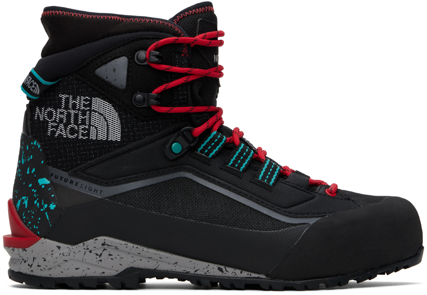 Shop The North Face Black Breithorn Boots In Kx9 Tnf Blk/tnf Red