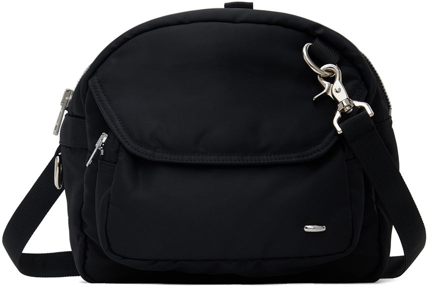 Our Legacy Black Volta Frontpack Bag In Cayce Black