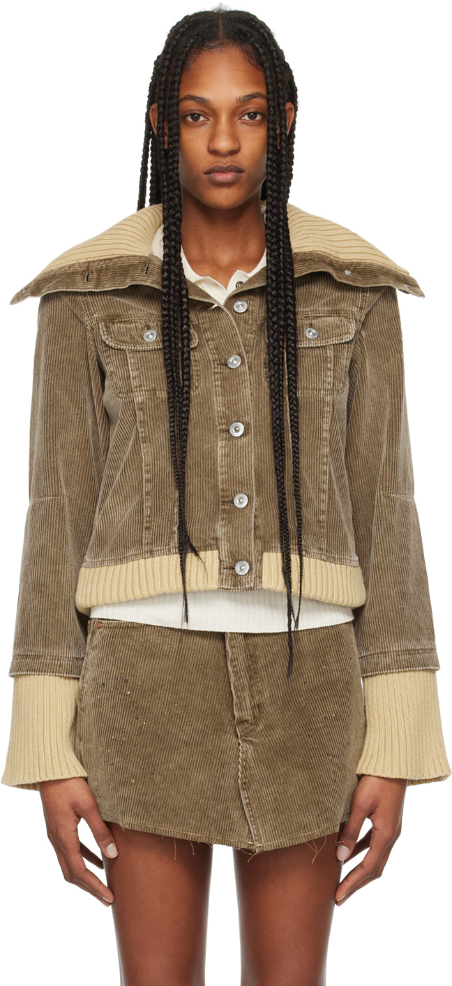 Our Legacy Brown Lasso Jacket In Brown Enzyme Cord