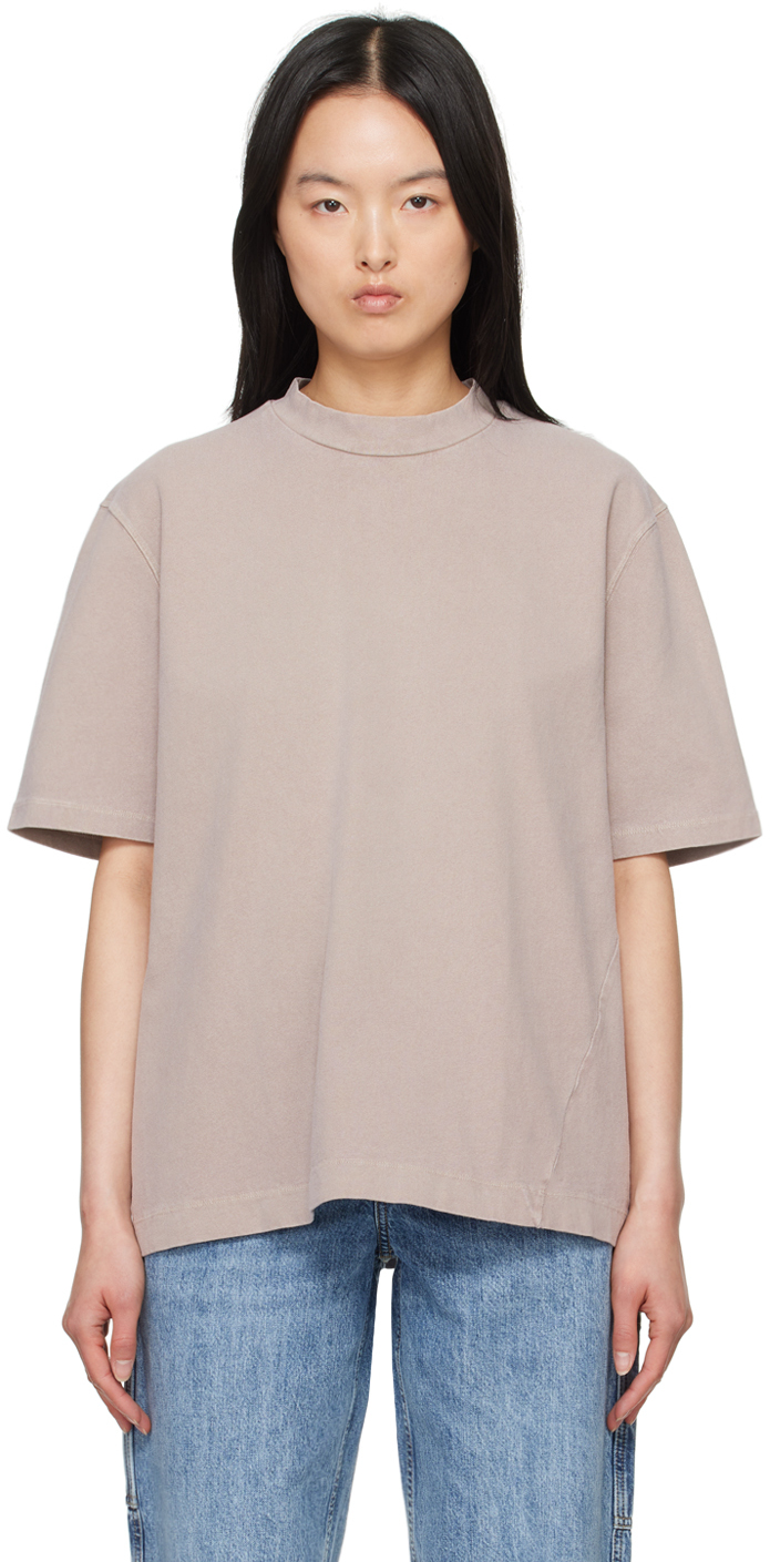 Shop Our Legacy Taupe Big T-shirt In Pink Cast