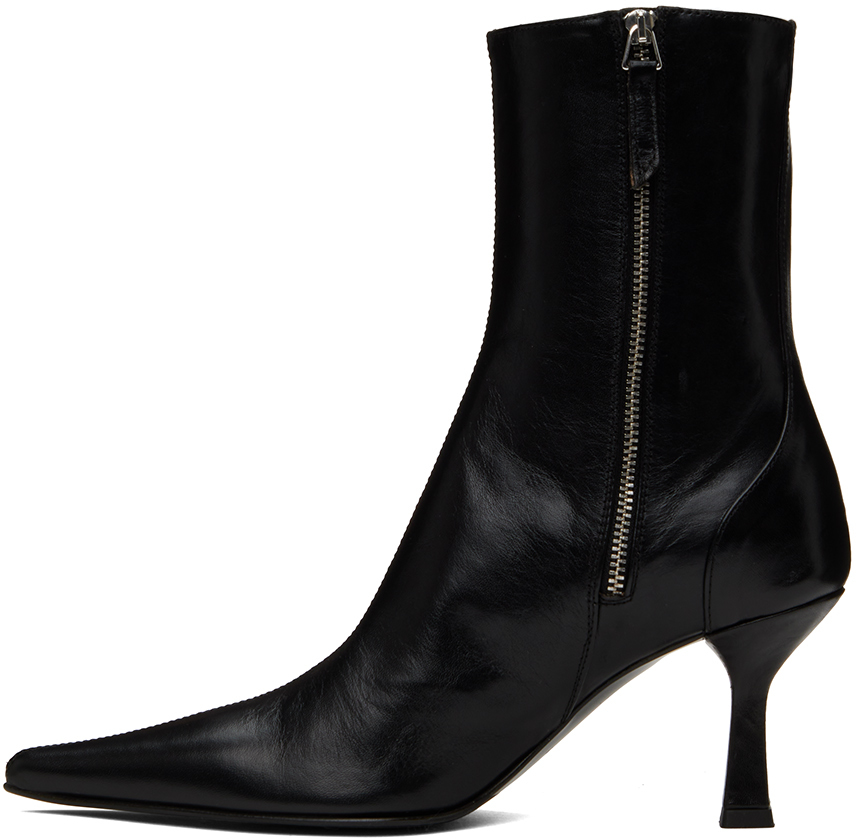 Essential Comfort Boots D Fit SAGE - Black Leather