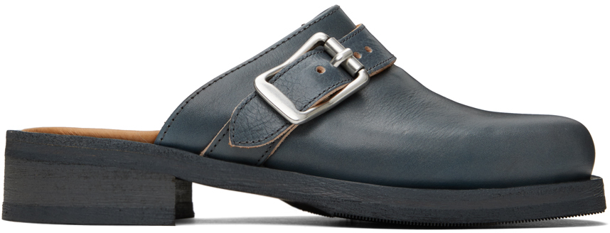 OUR LEGACY: Blue Camion Mules | SSENSE