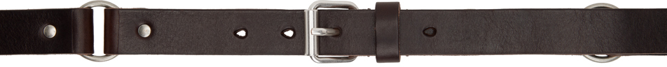 Shop Our Legacy Brown 2.5 Cm Ring Belt In Grizzly Brown Leathe