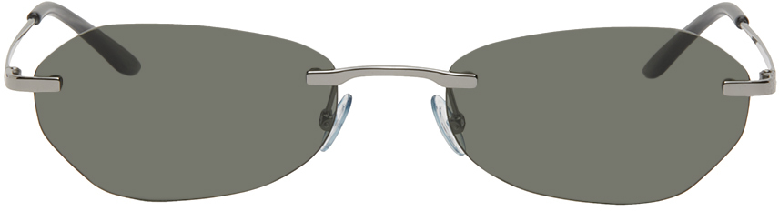 Our Legacy Adorable Frameless Sunglasses In Silver