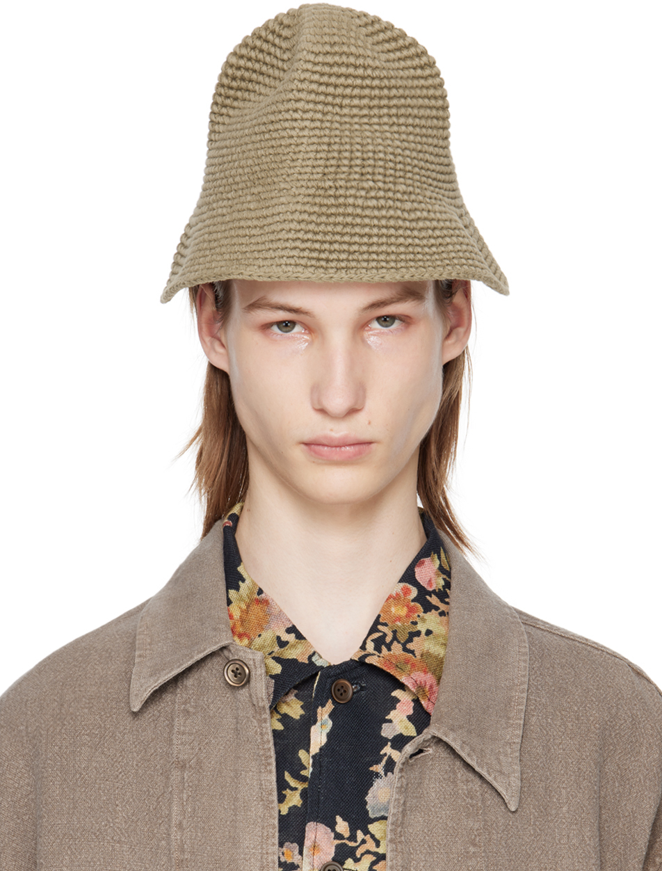 Shop Our Legacy Taupe Tom Tom Bucket Hat In Uniform Olive Tousle