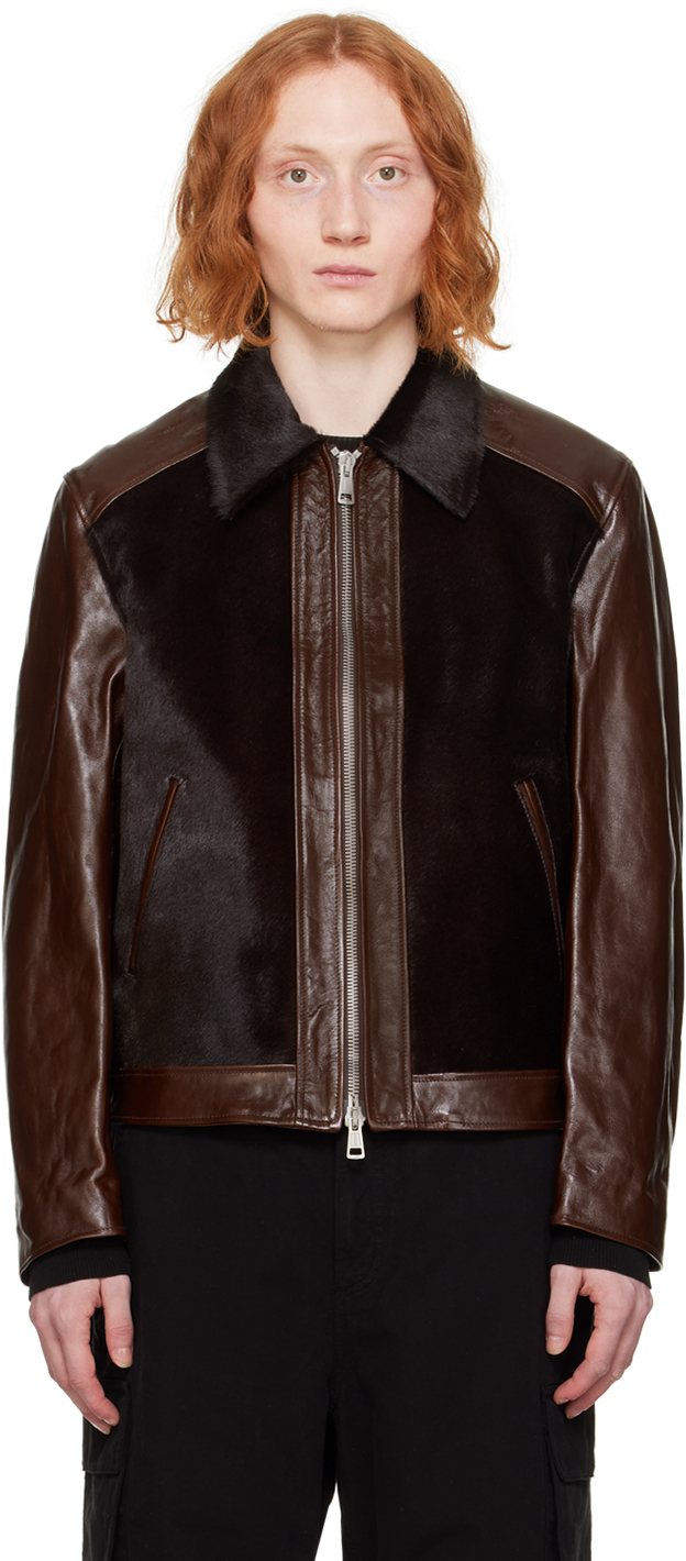 Brown Andalou Leather Jacket