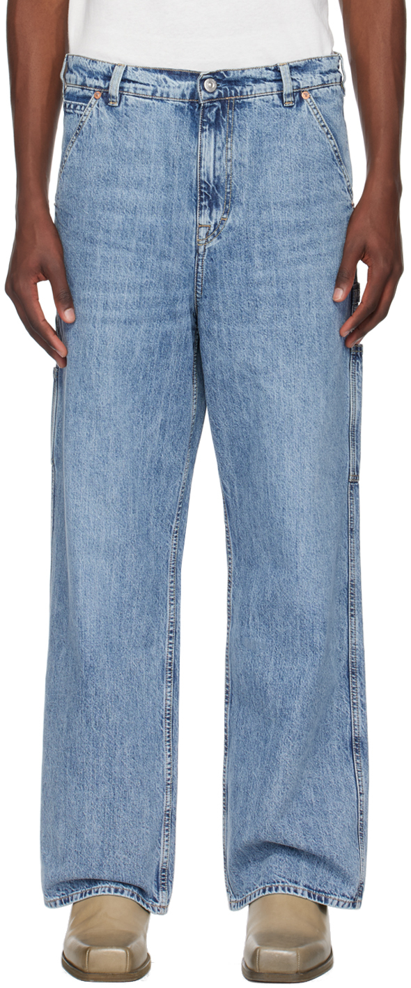 Shop Our Legacy Blue Joiner Jeans In Shadow Wash Denim