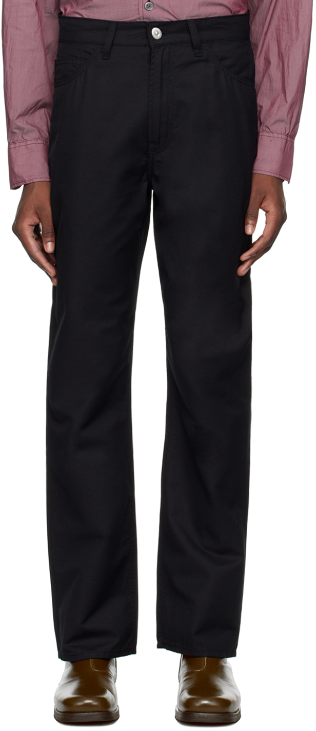 Shop Our Legacy Black Formal Cut Trousers In Deluxe Black Exquisi